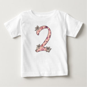 T-shirt Pour Bébé Siamese Chat Deuxième Anniversaire Pour Enfants Ch