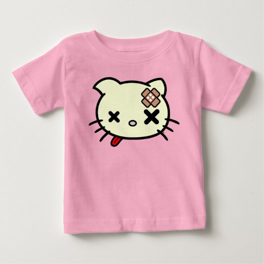 T-shirt Pour Bébé Sick Kitty (Devant)