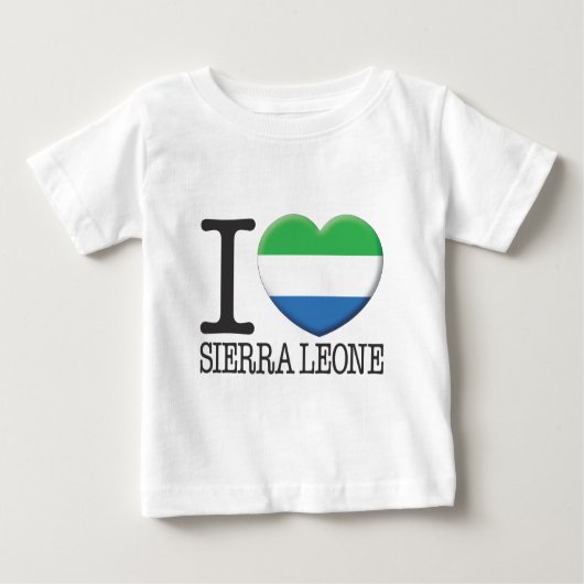 T-shirt Pour Bébé Sierra Leone (Devant)