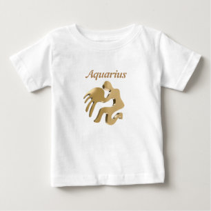 T-shirt Pour Bébé Signe d'or de Verseau