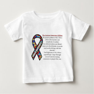 T-shirt Pour Bébé Signification de ruban d'autisme