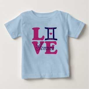 T-shirt Pour Bébé SIGNIFICATION ♊ TYPE 😍 J'AIME Gemini-Best-Zodiac 