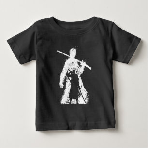 T-shirt Pour Bébé Silhouette de Guerrier avec l'Art de l'Épée