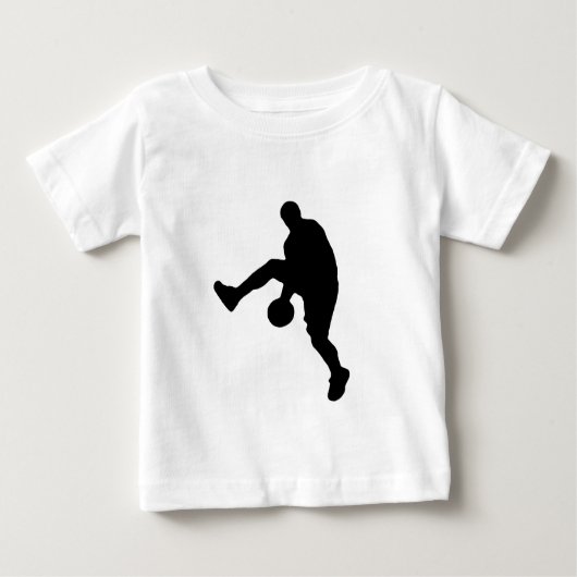 T-shirt Pour Bébé Silhouette du joueur de basket (Devant)
