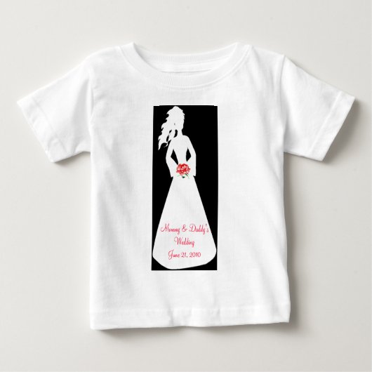 T-shirt Pour Bébé Silhouette nuptiale II (Devant)