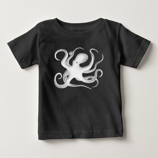 T-shirt Pour Bébé Silhouette octopus (Devant)