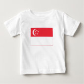 T-shirt Pour Bébé Singapore Flag (Devant)