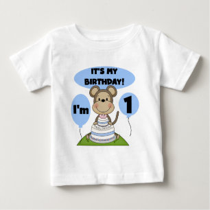 T-shirt Pour Bébé Singe Anniversaire Garçon 1er