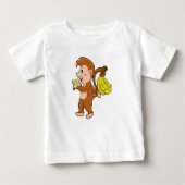 T-shirt Pour Bébé Singe avec bananes (Devant)