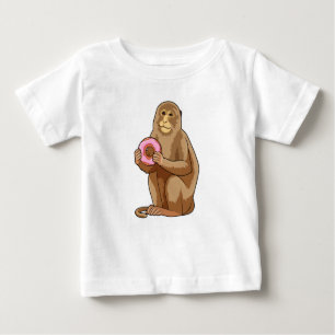 T-shirt Pour Bébé Singe avec Donut