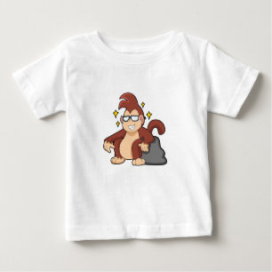 T-shirt Pour Bébé Singe avec lunettes de soleil