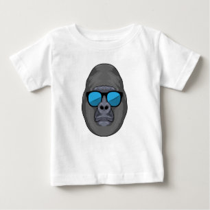 T-shirt Pour Bébé Singe avec lunettes de soleil