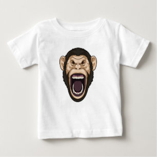T-shirt Pour Bébé Singe avec poils noirs