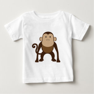 T-shirt Pour Bébé Singe Brown mignon