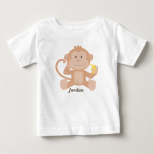 T-shirt Pour Bébé Singe de bébé mignon