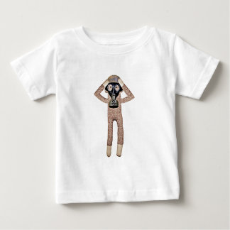T-shirt Pour Bébé Singe de chaussette dans un masque de gaz ?