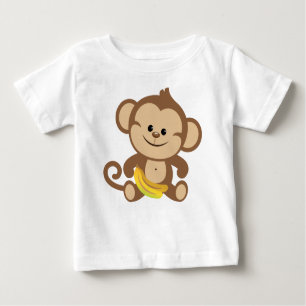 T-shirt Pour Bébé Singe de garçon avec la banane