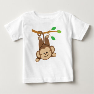 T-shirt Pour Bébé Singe de oscillation de garçon