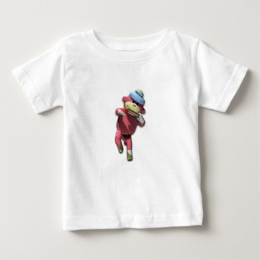 T-shirt Pour Bébé Singe d'harmonica (Devant)