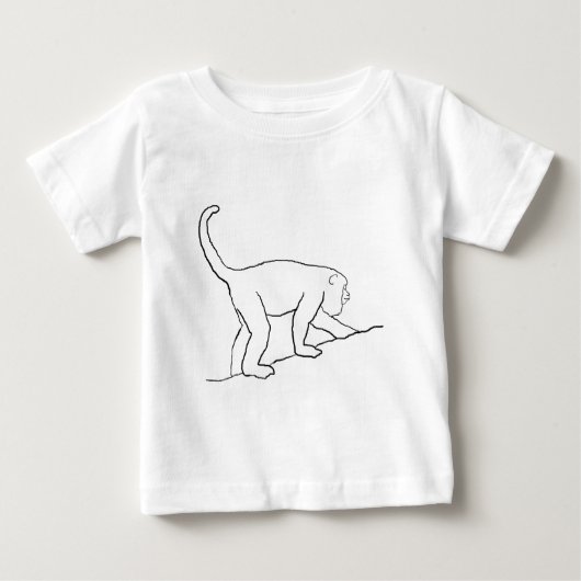 T-shirt Pour Bébé Singe d'hurleur, marchant (Devant)