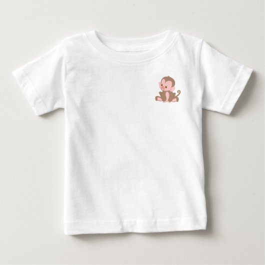 T-shirt Pour Bébé Singe du bébé souriant (Devant)
