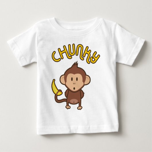 T-shirt Pour Bébé Singe gros (Devant)