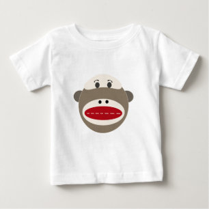 T-shirt Pour Bébé Singe vintage de chaussette par OOPSY