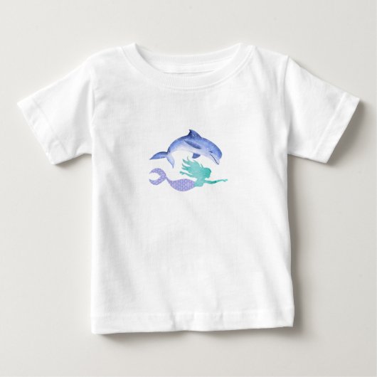 T-shirt Pour Bébé Sirène (Devant)