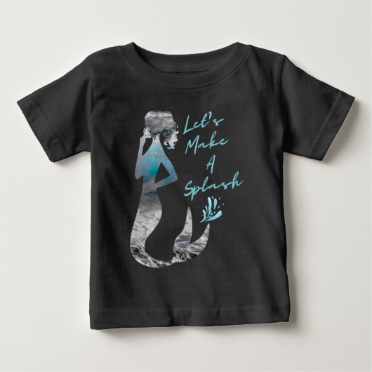 T-shirt Pour Bébé Sirène d'océan Faisons un éclaboussure (Devant)