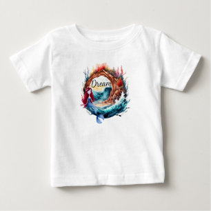 T-shirt Pour Bébé Sirène rêvant au bord de l'océan