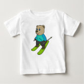 T-shirt Pour Bébé Ski de Bear (Devant)