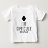 T-shirt Pour Bébé Ski difficile Utah (Devant)