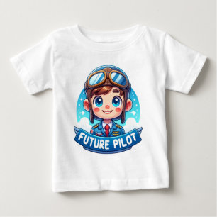 T-shirt Pour Bébé Skyward Dreams : futur pilote