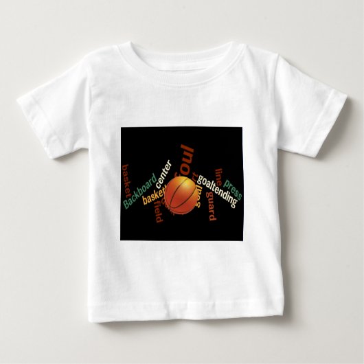 T-shirt Pour Bébé Slam Dunk de Vocabulaire : Basketball Jeu des Cham (Devant)