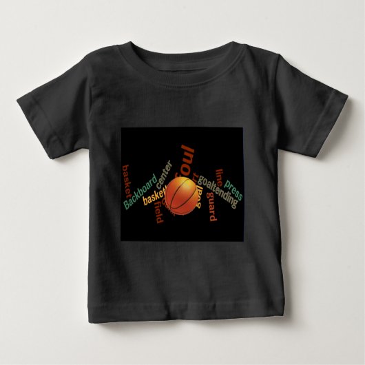 T-shirt Pour Bébé Slam Dunk de Vocabulaire : Basketball Jeu des Cham (Devant)