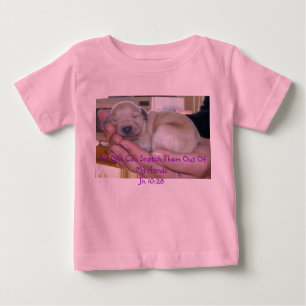 T-shirt Pour Bébé Sleeping Goldendoodle Puppy Scripture Inférieur Ch
