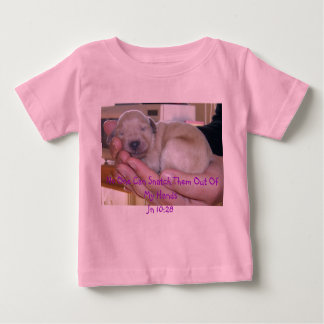 T-shirt Pour Bébé Sleeping Goldendoodle Puppy Scripture Inférieur Ch