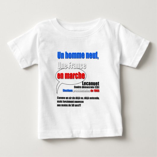 T-shirt Pour Bébé Slogan En Marche (Devant)
