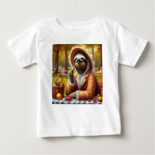 T-shirt Pour Bébé Sloth Picnic