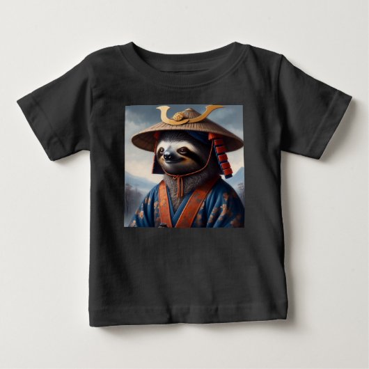 T-shirt Pour Bébé Sloth Samurai (Devant)