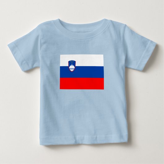 T-shirt Pour Bébé Slovenia Flag (Devant)