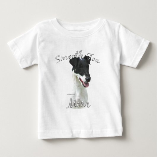 T-shirt Pour Bébé Smooth Fox Terrier Maman 2 (Devant)