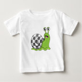 T-shirt Pour Bébé Snack aux échecs avec échiquier (Devant)