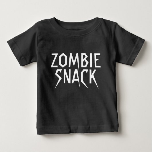 T-shirt Pour Bébé Snack Zombie (Devant)