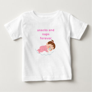 T-shirt Pour Bébé snacks et sieste