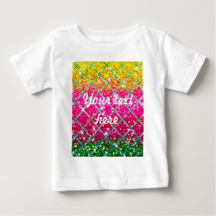 T-shirt Pour Bébé Snakeskin rose parties scintillant