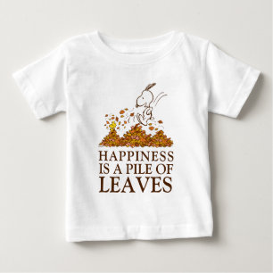 T-shirt Pour Bébé Snoopy & Bois Feuilles d'automne