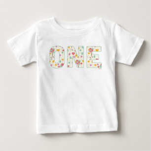 T-shirt Pour Bébé Snoopy et Ballons premier anniversaire