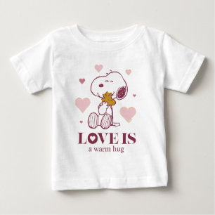 T-shirt Pour Bébé Snoopy & Woodstock - L'amour c'est des lunettes et