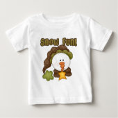 T-shirt Pour Bébé Snow Fun Snowman Prim Pays (Devant)